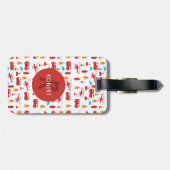 Motor Brigade Monogram Gepäckanhänger (Rückseite horizontal)