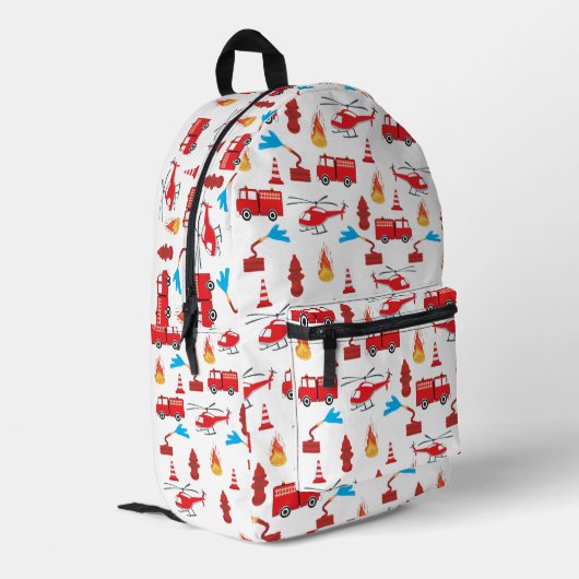 Motor Brigade Trucks Bedruckter Rucksack (Rückseitige Ecke links)