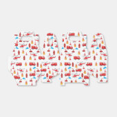 Motor Brigademuster für den roten LKW-Feuerzug Geschenkschachtel (Ungefaltet)