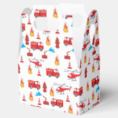 Motor Brigademuster für den roten LKW-Feuerzug Geschenkschachtel (Geöffnet)