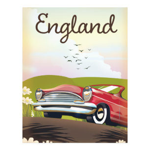 Motor City Detroit Michigan Reiseplakat. Fotodruck