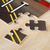 Motor City Detroit Michigan Reiseplakat. Puzzle (Seite)