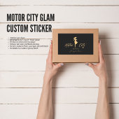 Motor City Glam Custom Aufkleber