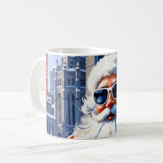 Motor City Santa Kaffeetasse (Vorderseite Links)