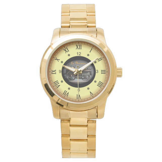 Motor-Dampffahrzeug~De Dion-Bouton La Marquise~188 Armbanduhr (Vorderseite)