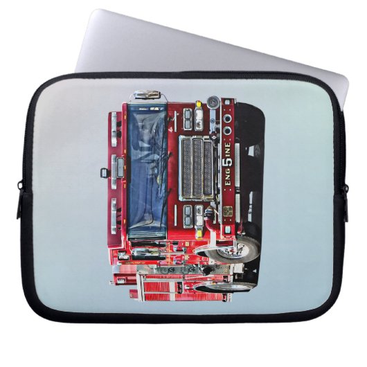 Motor, der die Ecke dreht Laptopschutzhülle (Vorderseite)