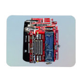 Motor, der die Ecke dreht Magnet (Horizontal)