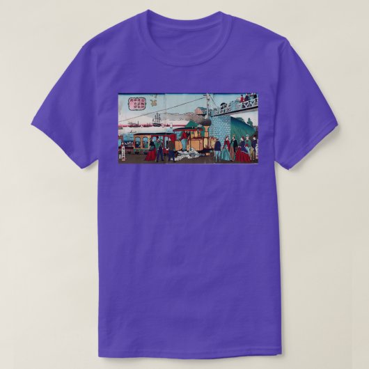Motor der Eisenbahn bei Takanawa Ikke T-Shirt (Design vorne)