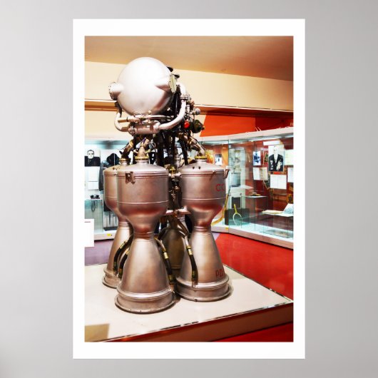 Motor der Flüssigrakete RD214 Poster (Vorne)