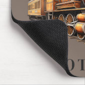 Motor, der getobt hat, oder Text anpassen Mousepad (Ecke)
