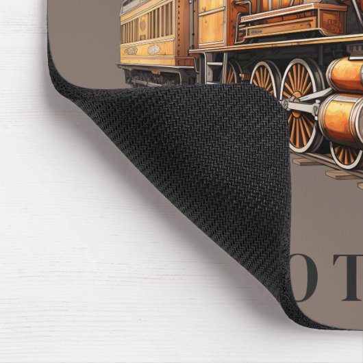 Motor, der getobt hat, oder Text anpassen Mousepad (Ecke)