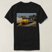 Motor der Lokomotive blau Amp gelb 1 T-Shirt (Design vorne)
