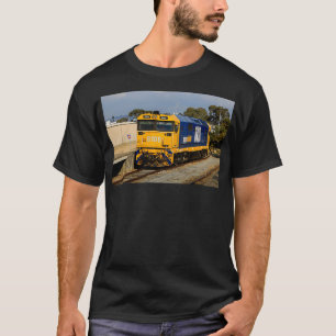 Motor der Lokomotive blau Amp gelb 1 T-Shirt