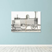 Motor der Lokomotive, graviert von J.W. Lowry Leinwanddruck (Insitu (Holzboden))