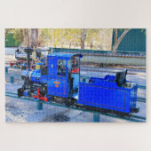 Motor der Miniaturdampf-Eisenbahn Puzzle (Horizontal)