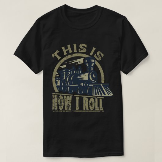 Motor-Eisenbahn Überzug So rollen Sie T-Shirt (Design vorne)