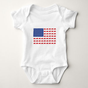 Motor-Fahrrad-Flagge-Sport Baby Strampler