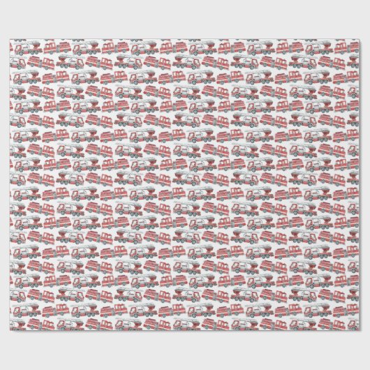 Motor Feuerwehrhandbuch Geschenkpapier (Flach)