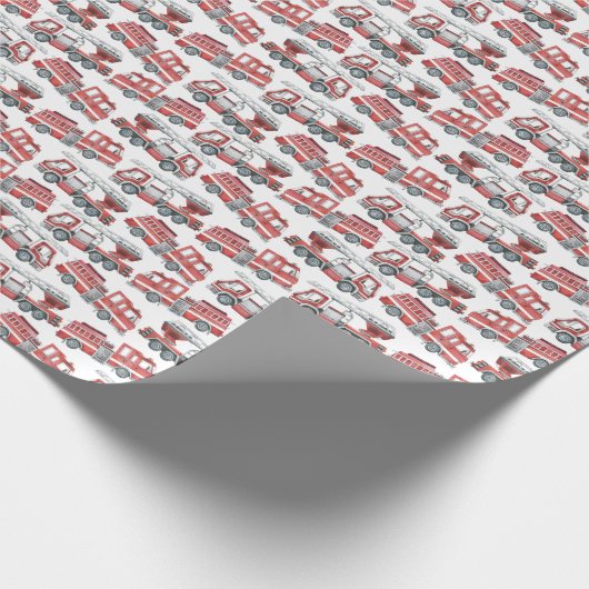 Motor Feuerwehrhandbuch Geschenkpapier (Ecke)