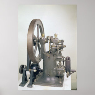 Motor für die Verbrennung, 1876 Poster