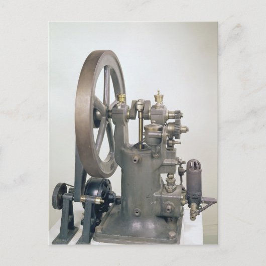 Motor für die Verbrennung, 1876 Postkarte (Vorderseite)