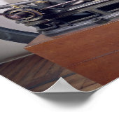 Motor für die Verbrennung Poster (Ecke)