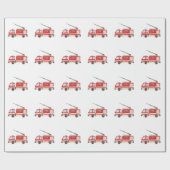 Motor für Feuerwehrfahrzeuge Geschenkpapier (Flach)