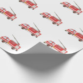 Motor für Feuerwehrfahrzeuge Geschenkpapier (Ecke)
