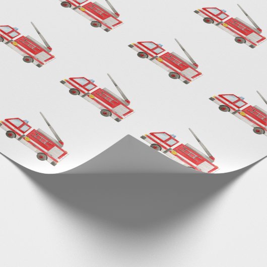 Motor für Feuerwehrfahrzeuge Geschenkpapier (Ecke)