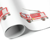 Motor für Feuerwehrfahrzeuge Geschenkpapier (Rolleneckpunkt)