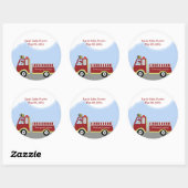 Motor für Feuerwehrfahrzeuge Rund Custom Gevor Sti Runder Aufkleber (Blatt)