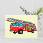 Motor für Haken und Ladder Fire Einladung (Stehend Vorderseite)