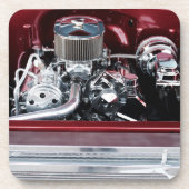 Motor für klassische Fahrzeuge Getränkeuntersetzer (Vorderseite)
