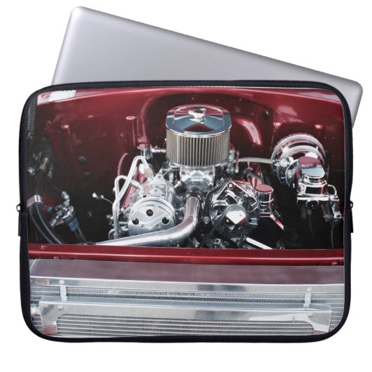 Motor für klassische Fahrzeuge Laptopschutzhülle (Vorderseite)