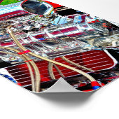 Motor für leistungsstarke Fahrzeuge Poster (Ecke)