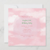 Motor Girl 2. Geburtstag Einladung (Rückseite)