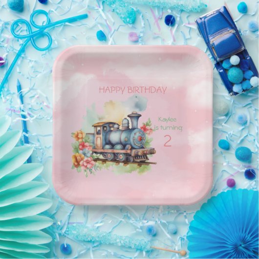 Motor Girl 2. Geburtstag Pappteller (Party)