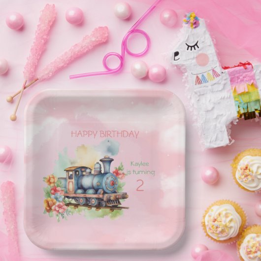 Motor Girl 2. Geburtstag Pappteller (Party)