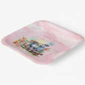 Motor Girl 2. Geburtstag Pappteller (Gewinkelt)