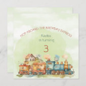 Motor Girl 3. Geburtstag Einladung (Vorne/Hinten)