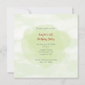 Motor Girl 3. Geburtstag Einladung (Rückseite)