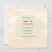 Motor Girl 4. Geburtstag Einladung (Rückseite)