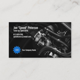 Motor Gray Car Service Business Card Visitenkarte