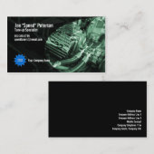 Motor Green Car Service Business Card Visitenkarte (Vorne/Hinten)