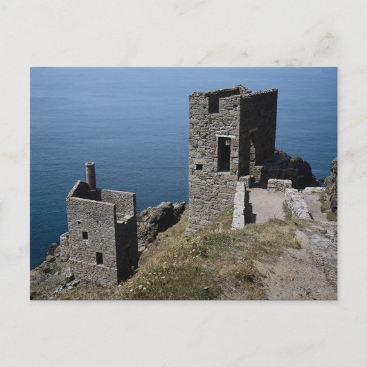Motor Häuser von Botallack Mine, in der Nähe von S Postkarte (Vorderseite)