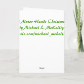 Motor Head Weihnachtskarte Feiertagskarte (Rückseite)