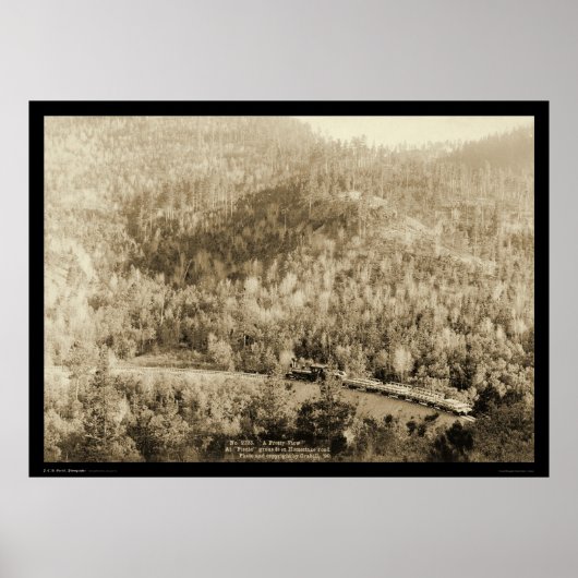 Motor in der Nähe von Black Hills SD WY 1890 Poster (Vorne)