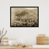 Motor in der Nähe von Black Hills SD WY 1890 Poster (Küche)