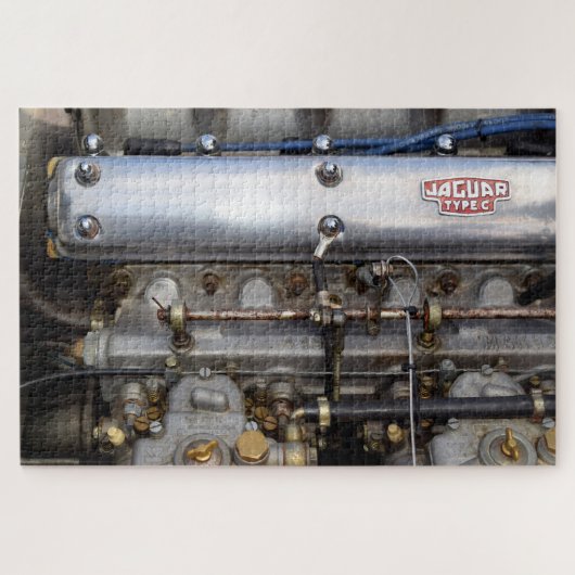 Motor Jaguar C Typ. Puzzle (Horizontal)