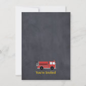 Motor-Khalkboard Geburtstagsparty Einladung (Rückseite)